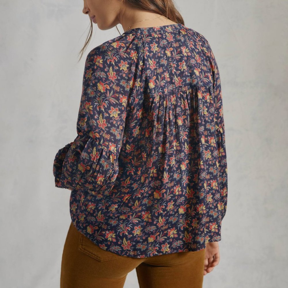 HTF Anthropologie Janelle Puff-Sleeved Blouse - Picture 4 of 4